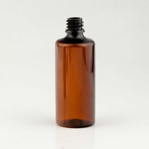 Braon PET bočica 100 ml, grlo 18 mm, bez poklopca - 413500 | Bazika