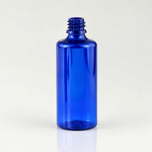 Plava PET bočica 100 ml, grlo 18 mm, bez poklopca - 413500 | Bazika