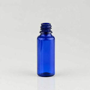 Plava PET bočica 30 ml, grlo 18 mm, bez poklopca - 413300 | Bazika