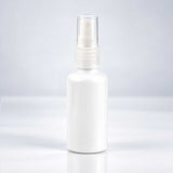 Bela PET bočica 50 ml sa transparentnim sprej raspršivačem, grlo 18 mm - 413400 - 424120 | Bazika