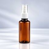 Braon PET bočica 50 ml sa belim sprej raspršivačem, grlo 18 mm - 413400 - 424100 | Bazika