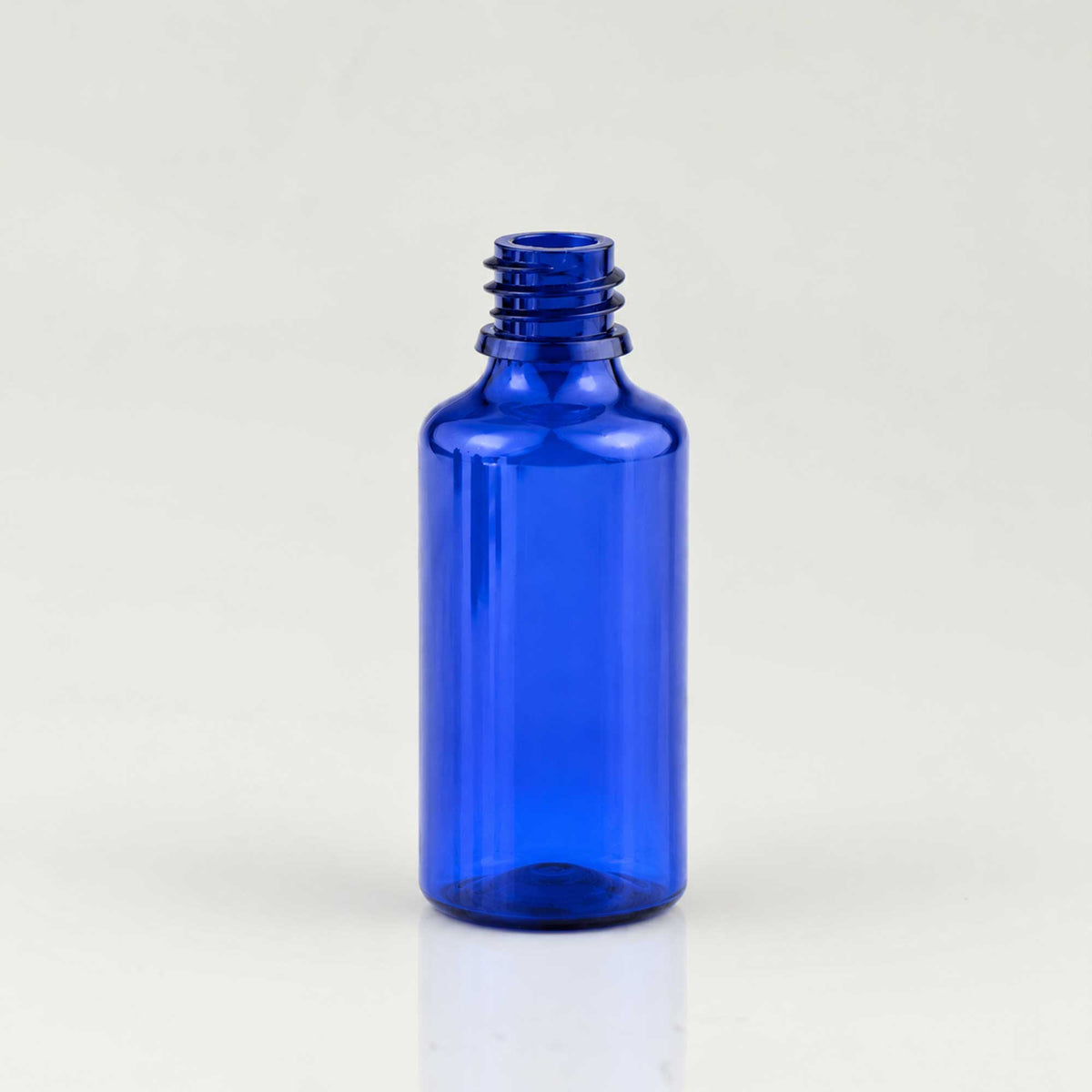 Plava PET bočica 50 ml, grlo 18 mm, bez poklopca - 413400 | Bazika
