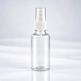Transparentna PET bočica 50 ml sa belim sprej raspršivačem, grlo 18 mm - 413400 - 424100 | Bazika