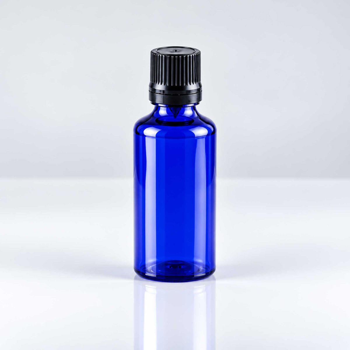 Plava PET bočica sa crnom kapaljkom, grlo 18 mm - 413100, 413200, 413300, 413400, 413500 - 422100, 422150 | Bazika