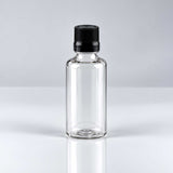 Transparentna PET bočica sa crnom kapaljkom, grlo 18 mm - 413100, 413200, 413300, 413400, 413500 - 422100, 422150 | Bazika