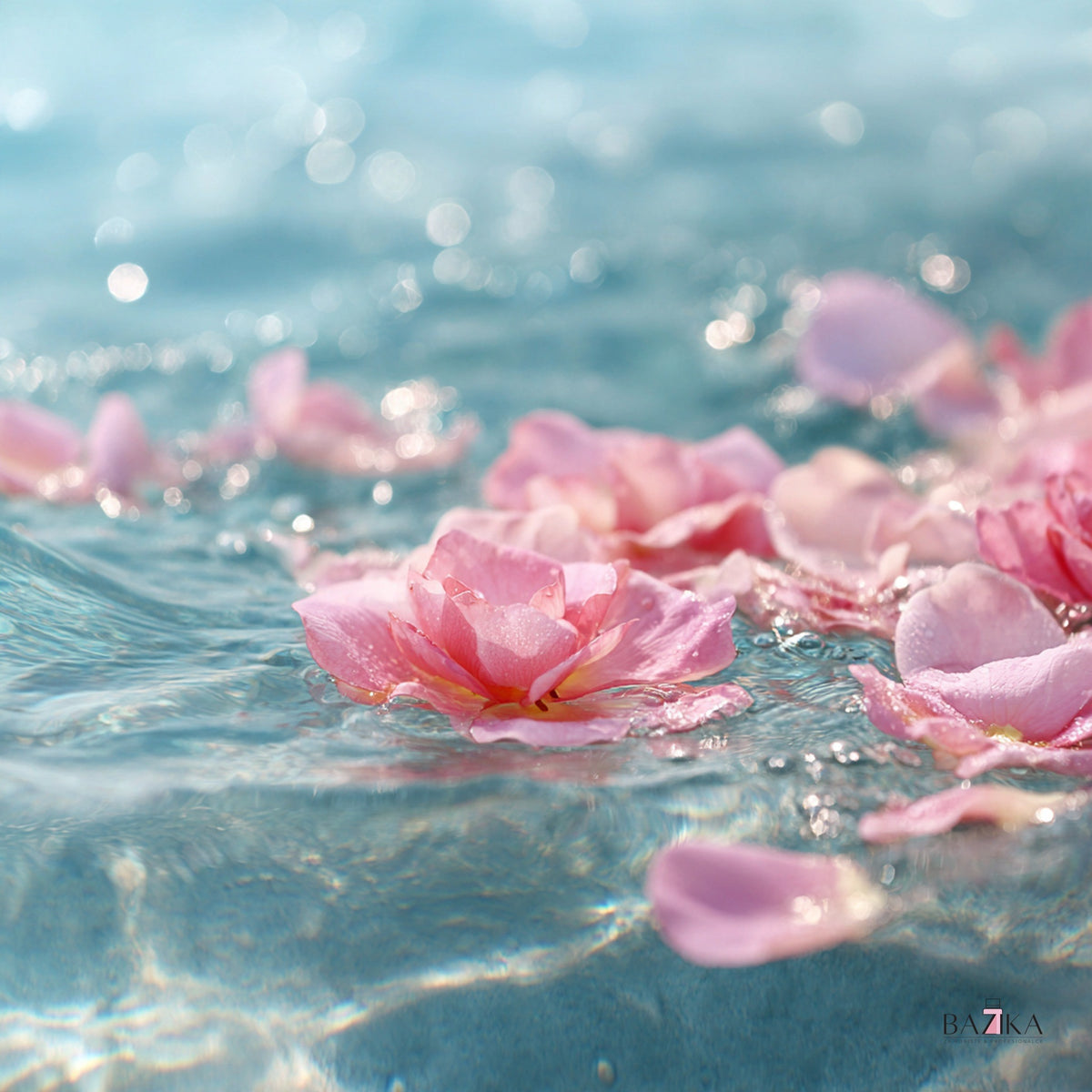 Ružina voda (Rose Water), vodeno-alkoholni rastvor (INCI: Aqua, Alcohol, Rosa Damascena Flower Water) – kozmetička sirovina, Bazika.rs