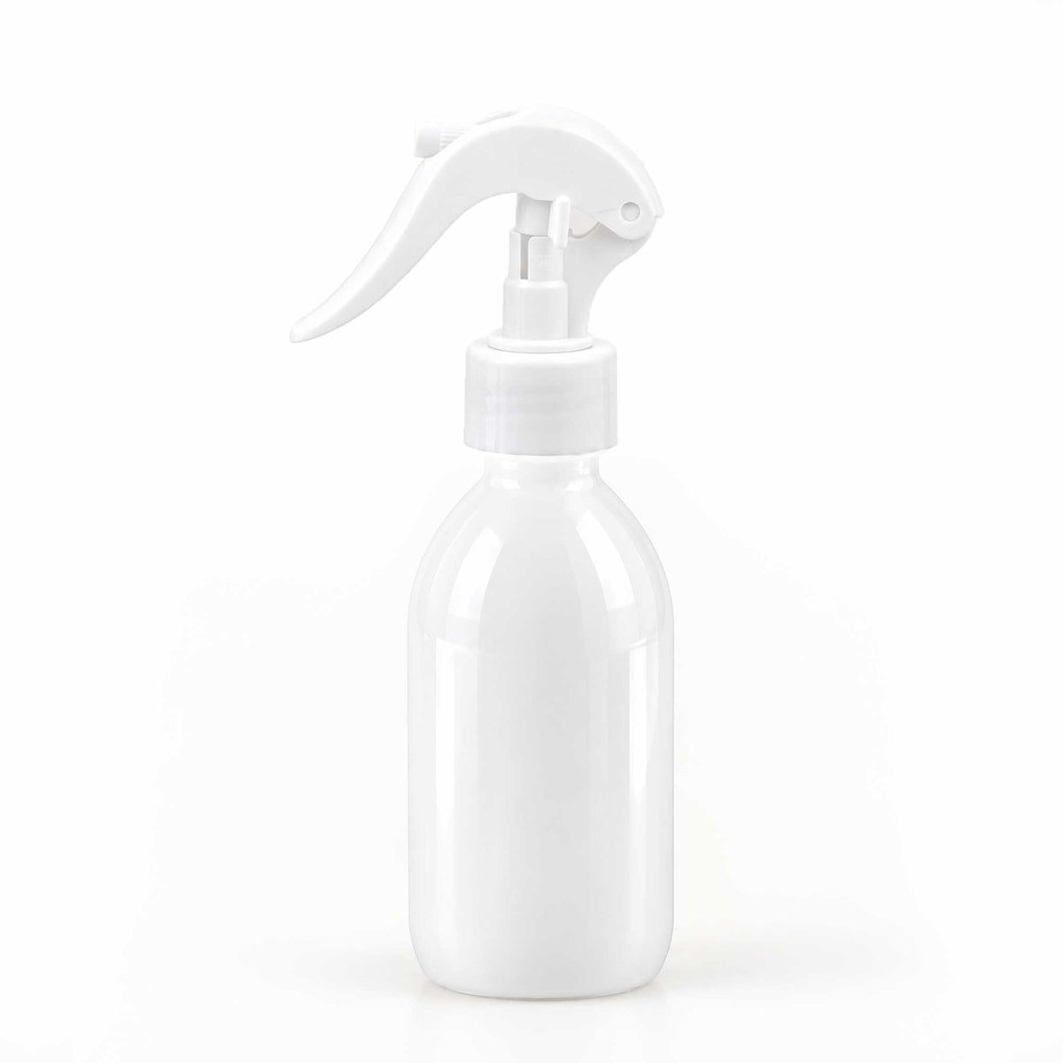Bela PET boca za sirup sa belim trigger sprej raspršivačem 28/410 - 448450 | Bazika