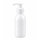 Bela PET boca za sirup sa belom pumpicom dozatorom A 28/410, beli prsten - 448500 | Bazika