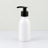 Bela PET boca za sirup sa crnom pumpicom dozatorom A 28/410, crni prsten - 448505 | Bazika