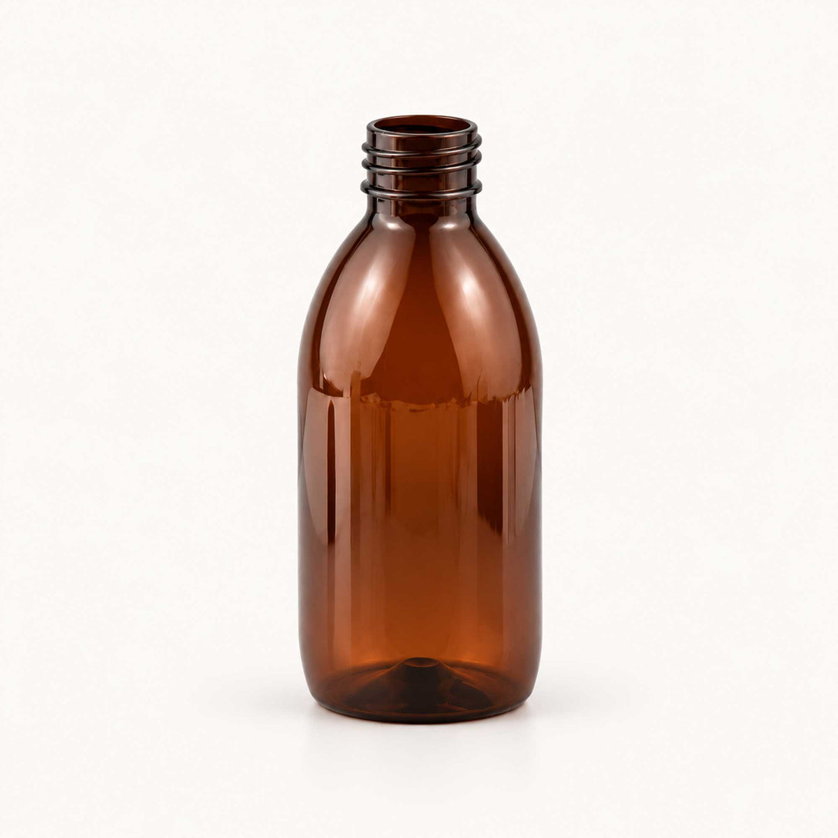 Braon PET boca za sirup 250 ml, grlo 28 mm, bez poklopca - 443200 | Bazika