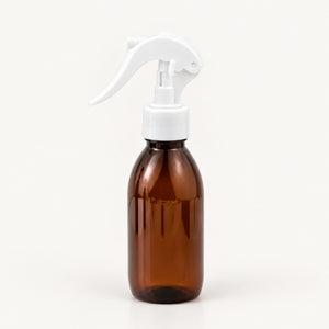 Braon PET boca za sirup sa belim trigger sprej raspršivačem 28/410 - 448450 | Bazika