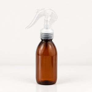 Braon PET boca za sirup sa transparentnim trigger sprej raspršivačem 28/410 - 448460 | Bazika