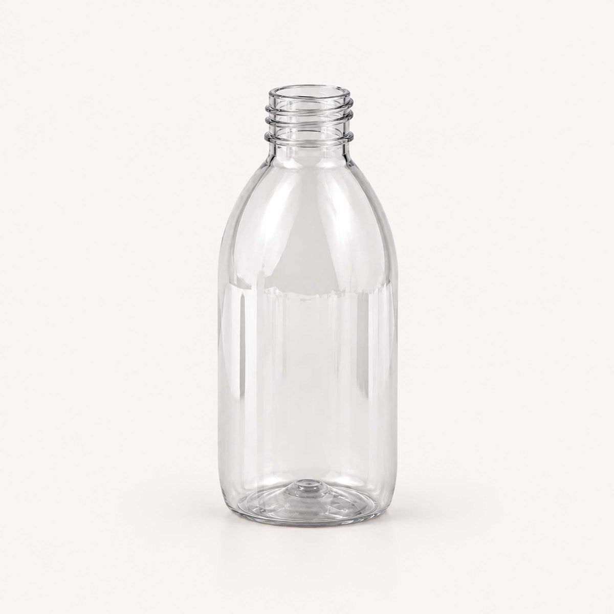 Transparentna PET boca za sirup 250 ml, grlo 28 mm, bez poklopca - 443200 | Bazika