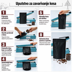 Uputstvo za zavarivanje kese ručnom impulsnom varilicom PFS-400, Bazika.rs